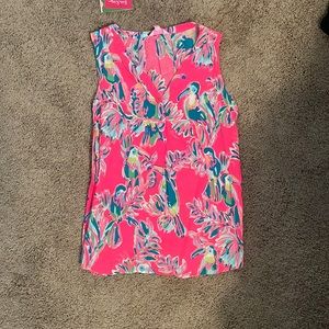 NWT Dragonfruit print Stacey Sleeveless Lilly Pulitzer top Sz small